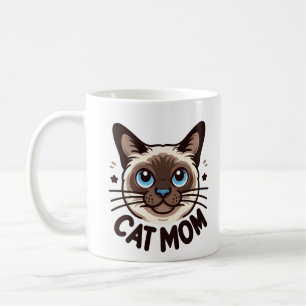 Siamese Cat Mom Mothers day Gift for Feline Lovers Coffee Mug