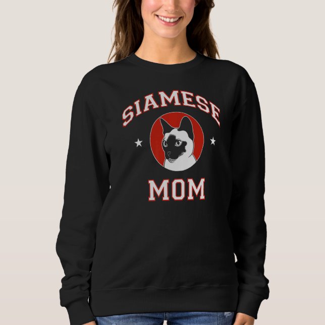 Siamese Cat Mom Sweatshirt (Front)