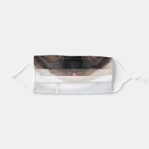 Siamese cat nose and mouth adult cloth face mask