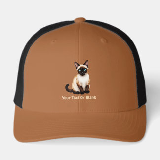 Siamese Cat On Old Paper