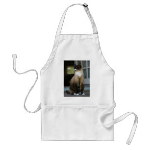 Siamese Cat on the Porch Adult Apron