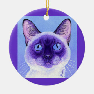 Siamese Cat Ornament - "The Eyes Have It"