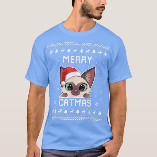 Siamese Cat Owner Ugly Christmas Sweater for Holid