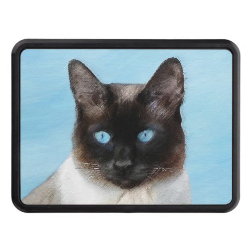 Siamese Cat Painting _ Cute Original Cat Art Hitch Cover