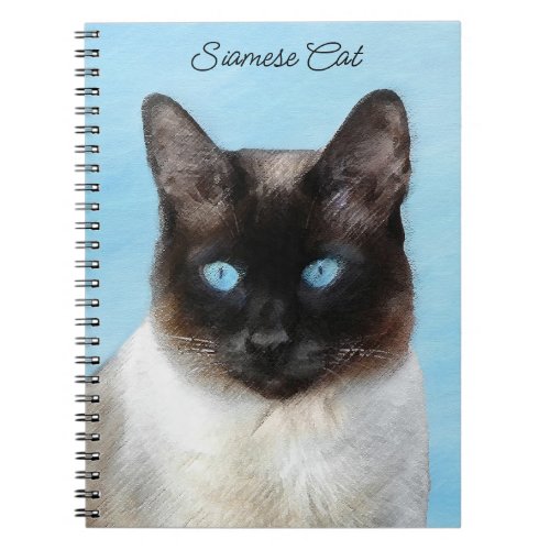 Siamese Cat Painting _ Cute Original Cat Art Notebook