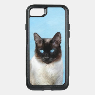 Siamese Cat Painting - Cute Original Cat Art OtterBox Commuter iPhone SE/8/7 Case