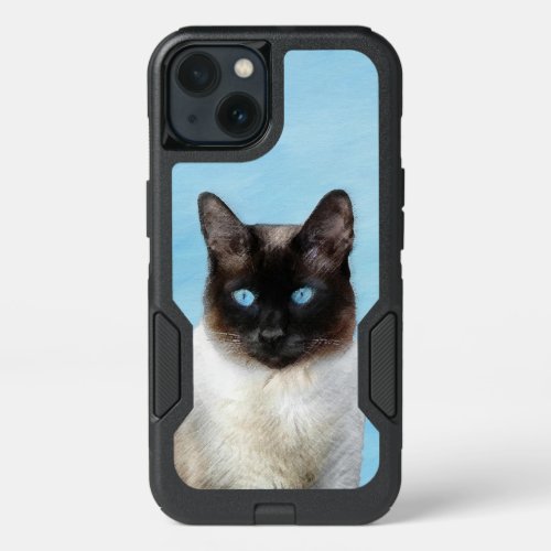 Siamese Cat Painting _ Cute Original Cat Art iPhone 13 Case