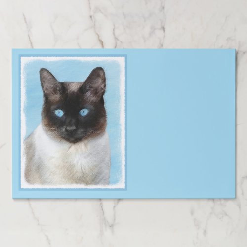 Siamese Cat Painting _ Cute Original Cat Art Paper Pad