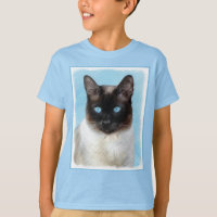 Siamese Cat Painting - Cute Original Cat Art