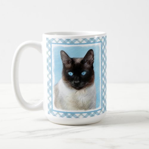 Siamese Cat Painting Original Animal Art Coffee Mug