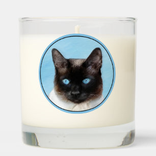 Siamese Cat Painting Original Animal Art Scented Candle