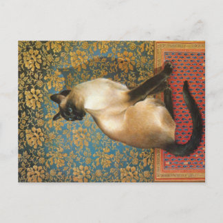 SIAMESE CAT PAINTING  POSTCARD