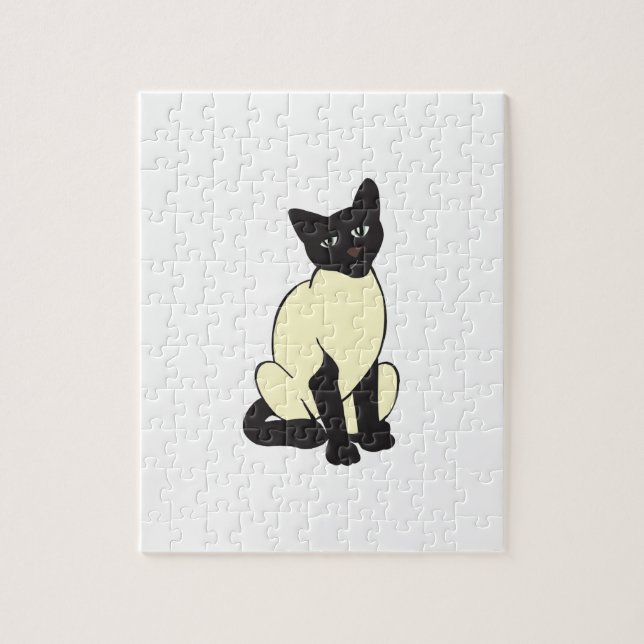 Siamese Cat Pet Cute Destiny Animals Jigsaw Puzzle (Vertical)