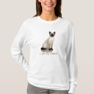 Siamese Cat Photograph Design T-Shirt