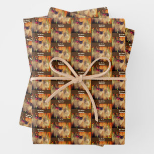 Siamese Cat Posing Personalized Wrapping Paper Sheets
