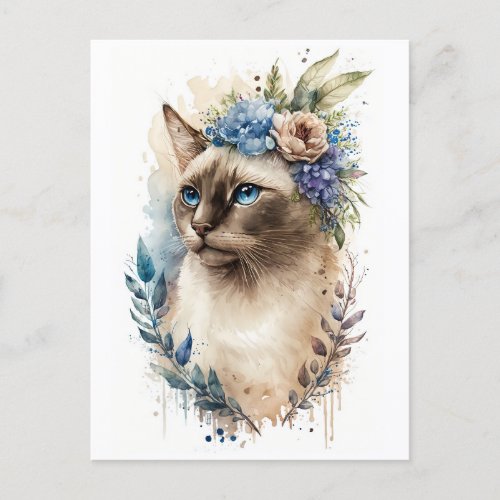Siamese Cat Postcard