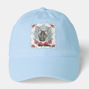 Siamese Cat Roses  Hat