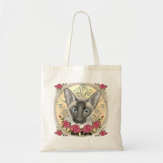Siamese Cat Roses  Tote Bag (Front)