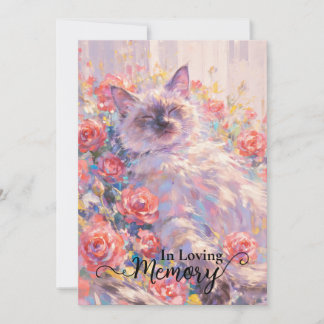 Siamese cat sympathy card