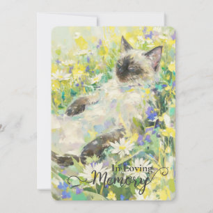 Siamese cat sympathy card