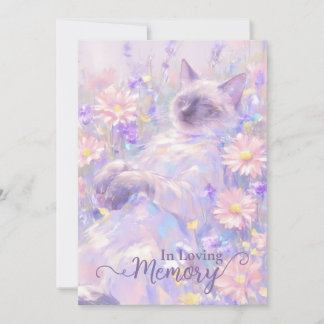 Siamese cat sympathy card