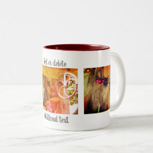 Siamese Cat Trio Personalized Two-Tone Coffee Mug