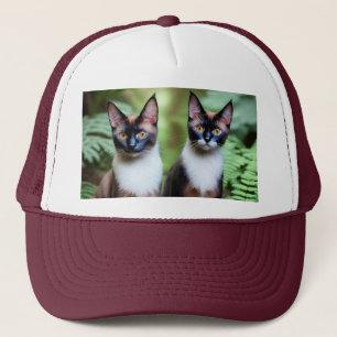 Siamese Cat Twins, Truckers Hat