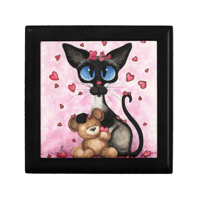 Siamese Cat Valentines Day by Bihrle Gift Box (Front)