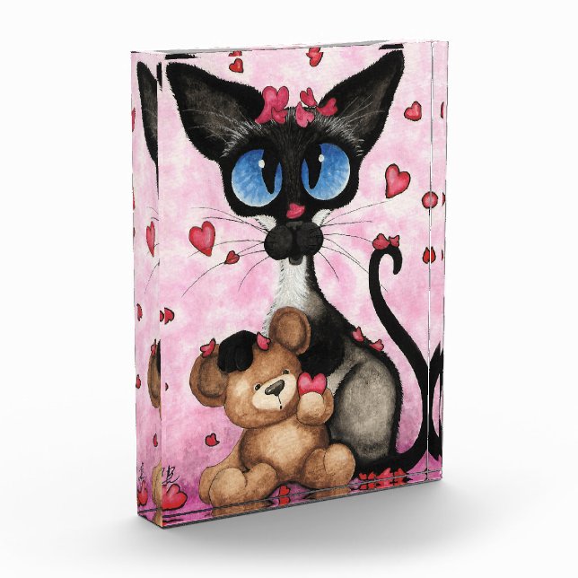 Siamese Cat Valentines Day by Bihrle Photo Block (Left)