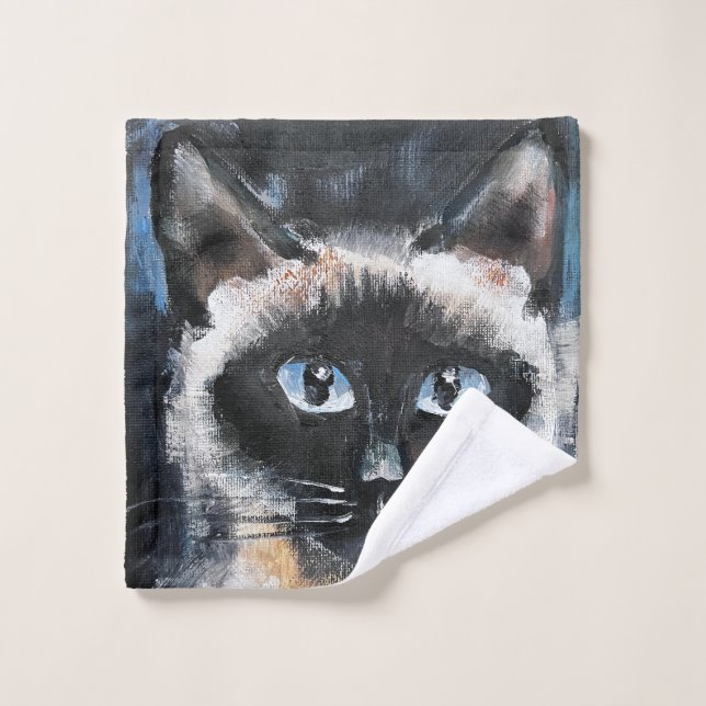 Siamese cat wash cloth (Wash Cloth)
