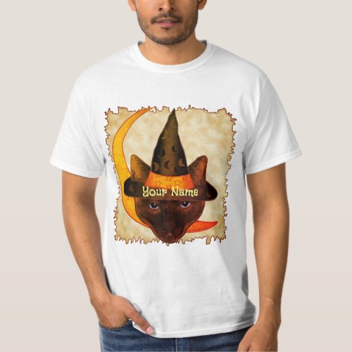 Siamese Cat Witch T_Shirt