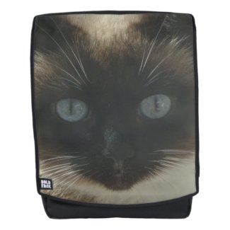 Siamese Cat with Blue Eyes Adult Backpack