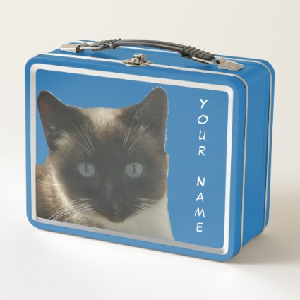 Siamese Cat with Bright Blue Eyes Lunchbox