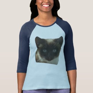 Siamese Cat with Bright Blue Eyes T-Shirt