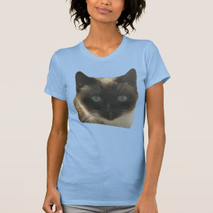 Siamese Cat with Bright Blue Eyes T-Shirt