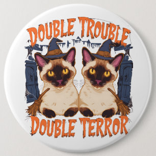 Siamese Cats and Creaking Doors Button