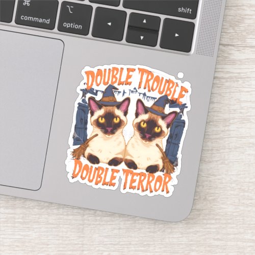 Siamese Cats and Creaking Doors Sticker