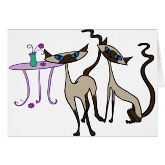 Siamese cats cards