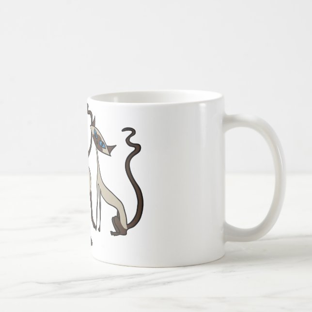 Siamese cats coffee mug (Right)