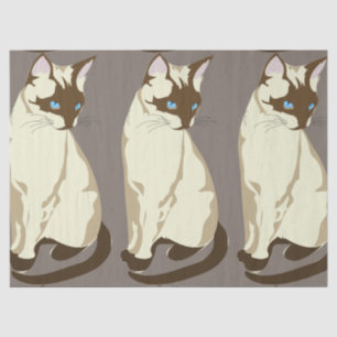 Siamese cats tissue paper