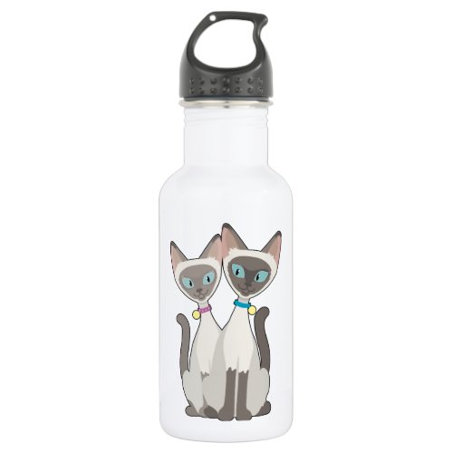 Siamese Cats Water Bottle