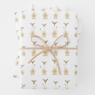Siamese Cats Wrapping Paper Sheets