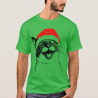 Siamese Christmas Cat T-Shirt