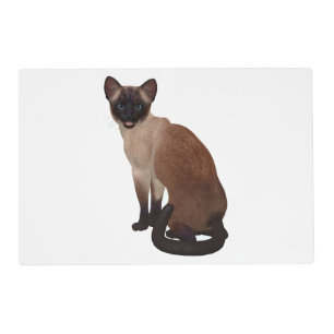 Siamese Dark Seal Point Cat Placemat