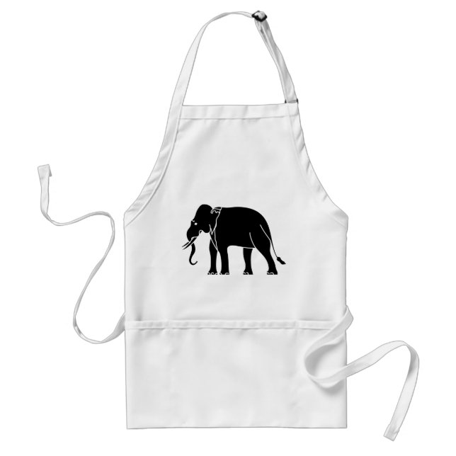 Siamese Elephant Adult Apron (Front)