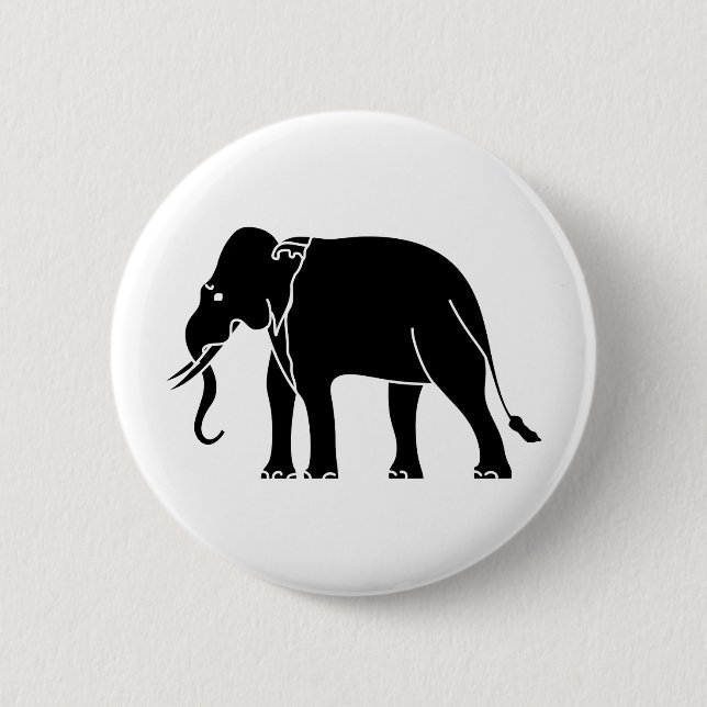 Siamese Elephant Button (Front)