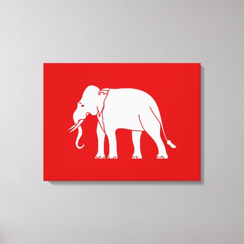 Siamese Elephant Canvas Print