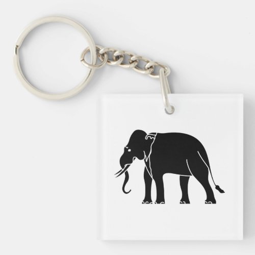 Siamese Elephant Keychain