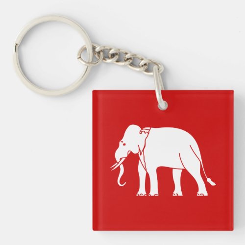 Siamese Elephant Keychain