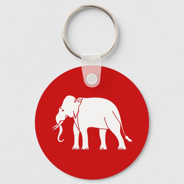 Siamese Elephant Keychain (Front)